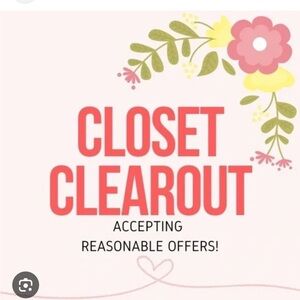 CLOSET CLEAROUT SALE!